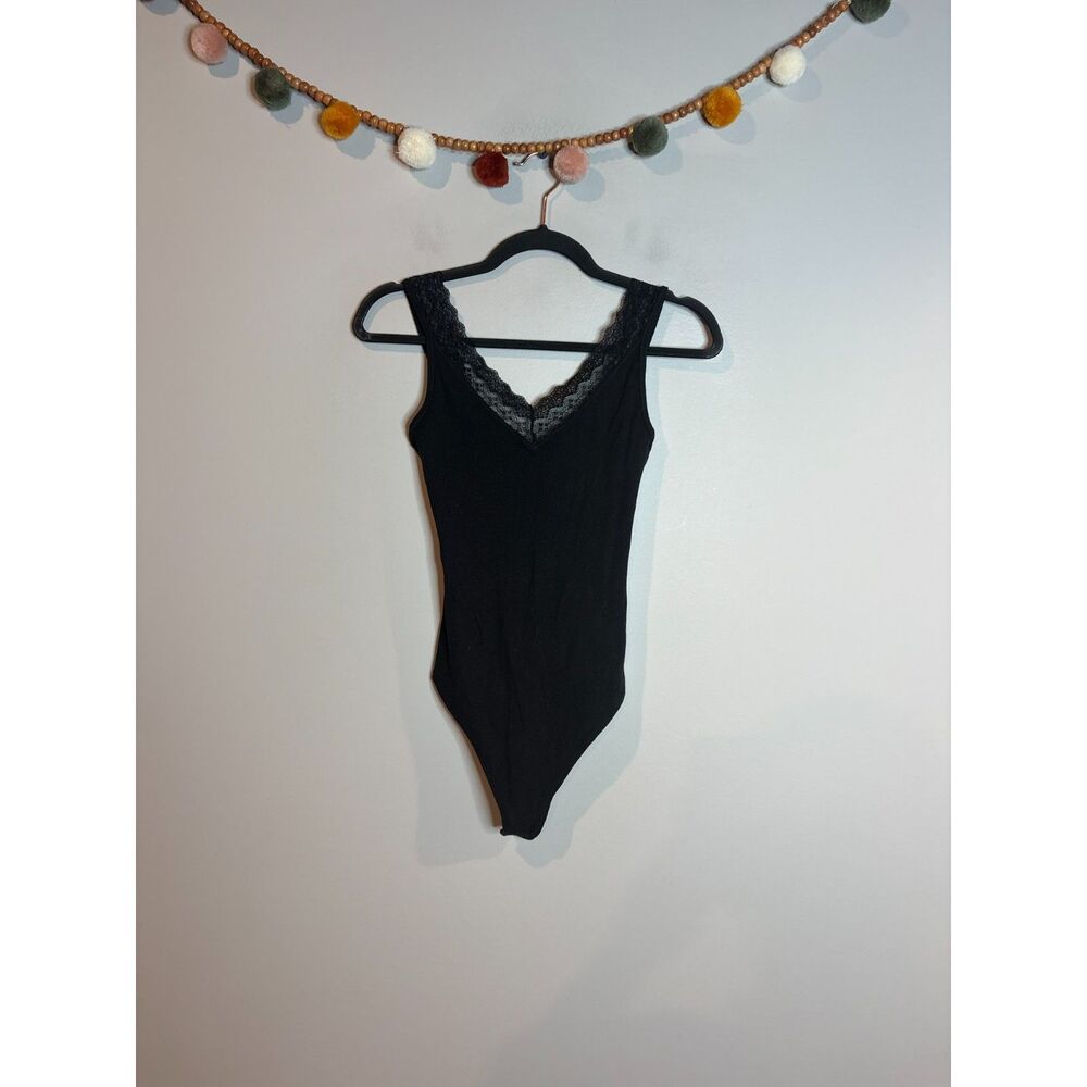 Abercrombie & Fitch black lacy ribbed bodysuits